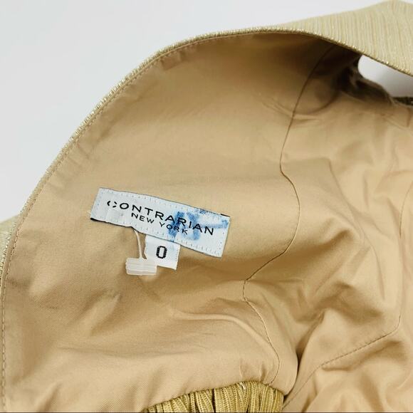 Contrarian Gold Backless Mini Dress - Picture 11 of 12